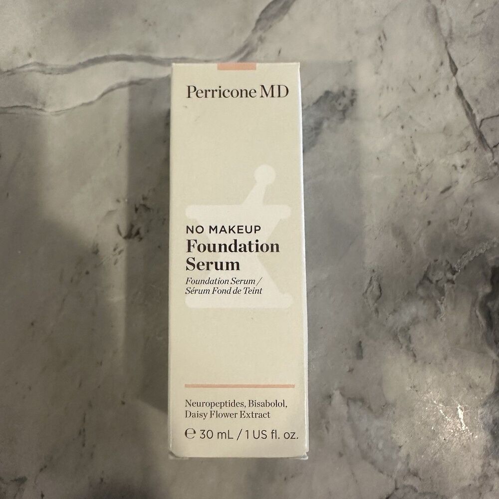 NEW Perricone MD No Makeup Foundation Serum Porcelain NIB 1 fl Oz